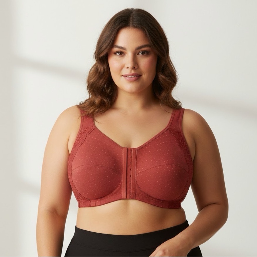 Penningtons Cotton Front Closure Wireless wire Free Bra Size 42DDD